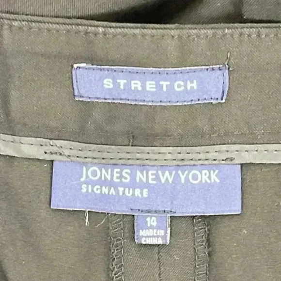 Jones New York Signature‎ Stretch dress pant SIZE 14 black - Picture 6 of 7